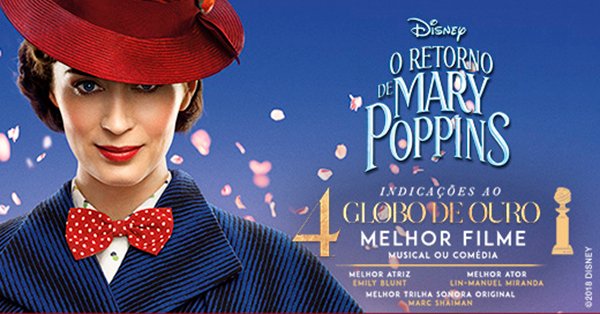 Cinema: O retorno de Mary Poppins